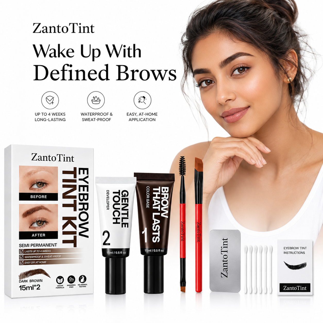 ZantoTint™ Long-Stay Eyebrow Tint Kit