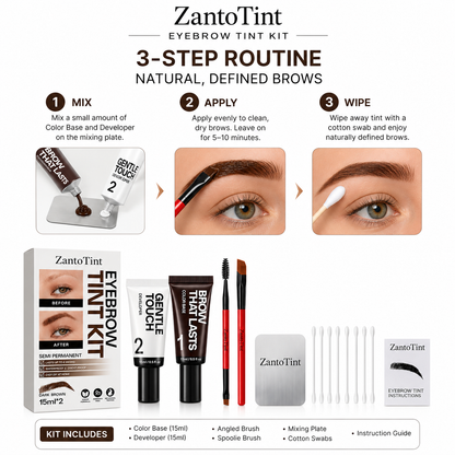 ZantoTint™ Long-Stay Eyebrow Tint Kit