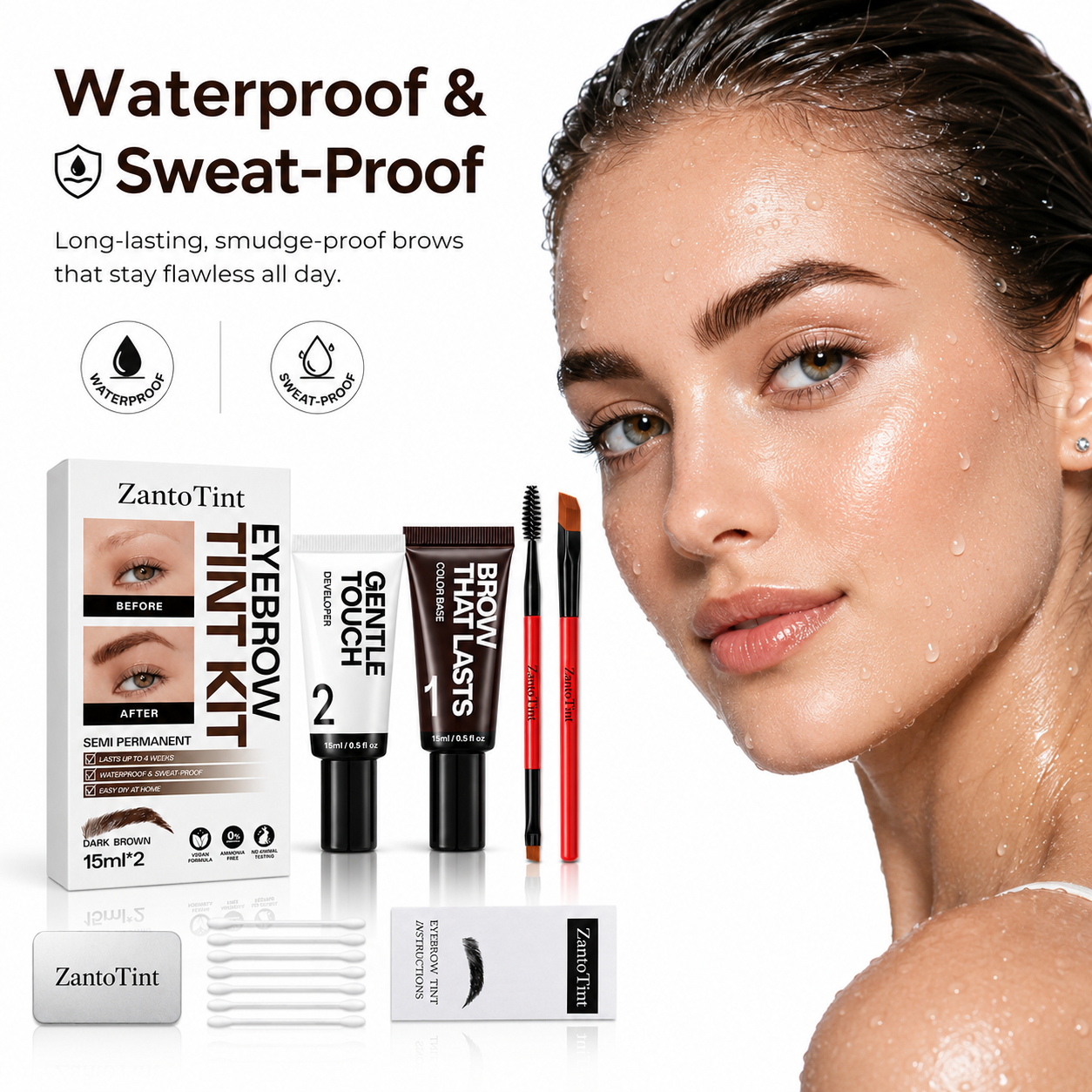 ZantoTint™ Long-Stay Eyebrow Tint Kit