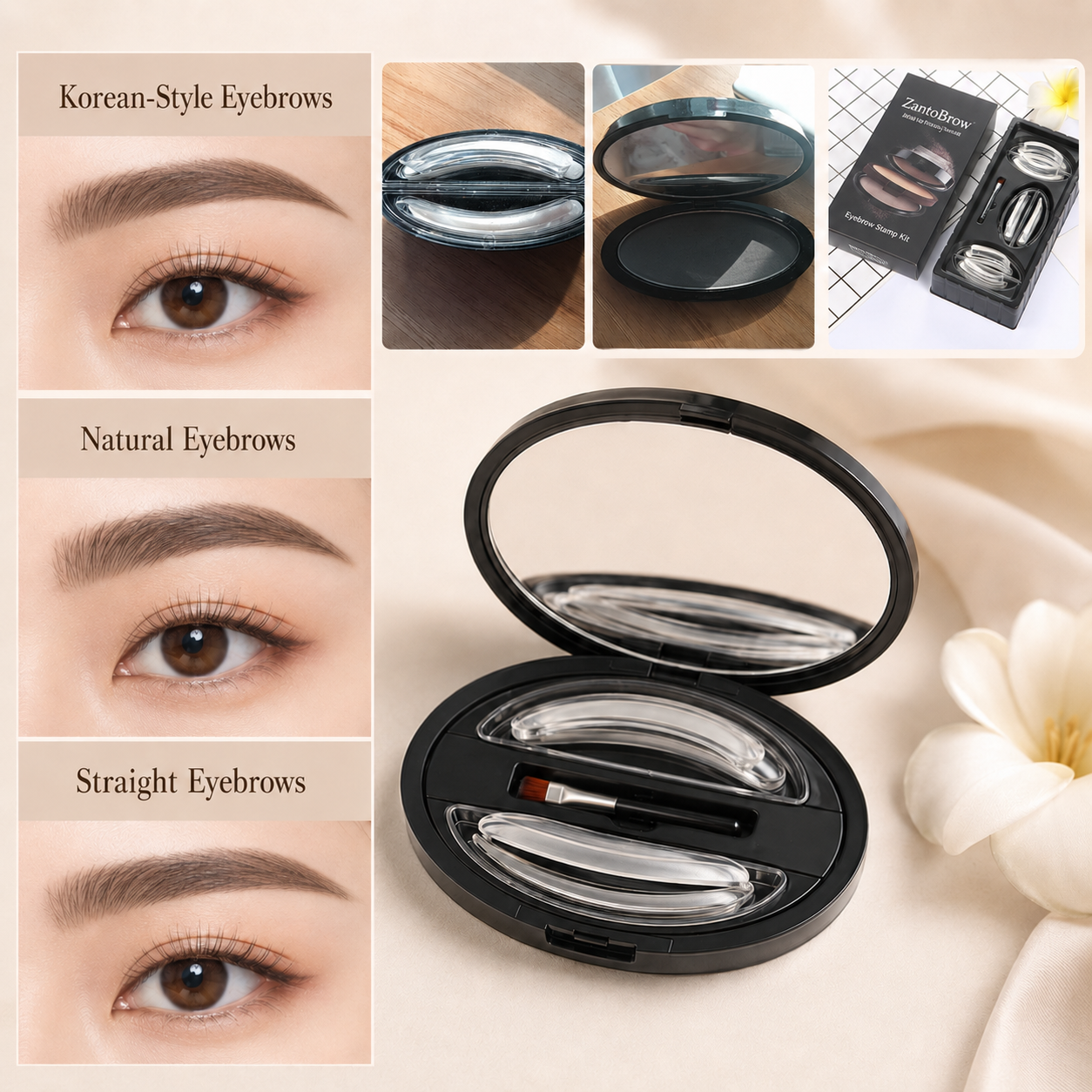 ZantoBrow™ Perfect Brow Stamp Kit