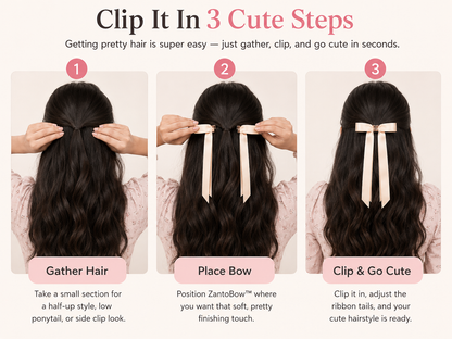 ZantoBow™ Magnetic Hair Bow Clip